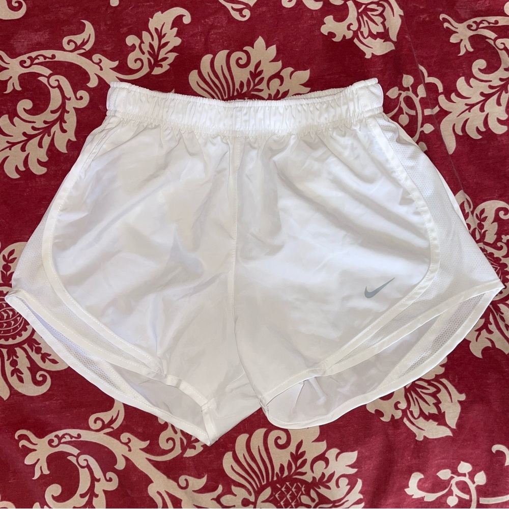 Nike White Dri-Fit Athletic Shorts SZ SM